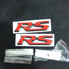 2x Red Black Matte RS Metal