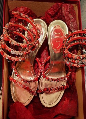 Rene caovilla beaded sandals - caovilla,