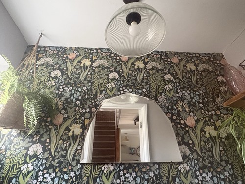 Vintage bevelled mirror - vintage,