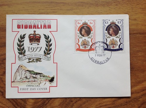 Gibraltar 1977 silver jubilee - silver,