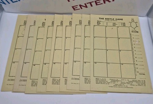 Vintage beetle game cards - x,