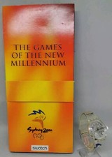 Vtg 2000 Swatch Sydney Olympics Special GK295 Glorious Runner Wrist Watch & Box