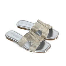 Womens Flat Sandal Diamante