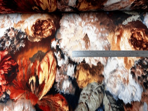 Floral velvet fabric - floral,