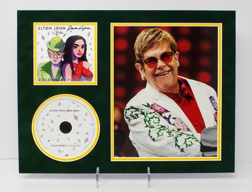 Elton john rare signed mounted - john,