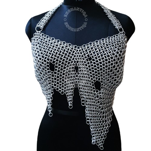 Chainmail halter top - halter,