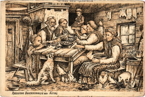 Russian art peasant - art,