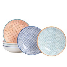 Hand-Printed Pasta Bowls -