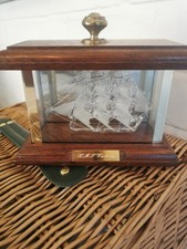 Vintage HMS Victory Glass Boat