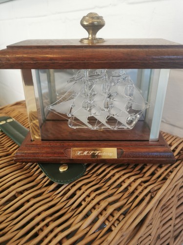 Vintage hms victory glass boat - vintage,