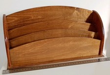 Vintage Wooden Desk Organiser