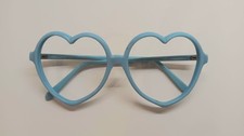 Vintage Anglo American Optical Eyewear Sunglasses "Hearts" Blue Handmade 1970's