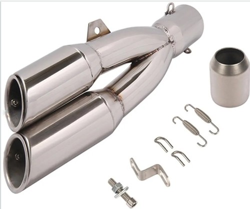 Motorcycle double hole - hole, exhaust