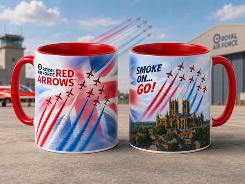 Raf red arrows inspired coffee - inspired,