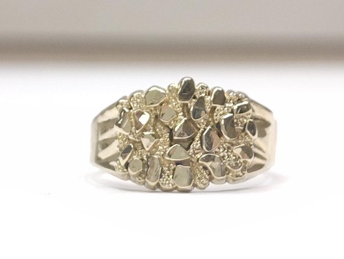 10k yellow gold nugget - yellow,