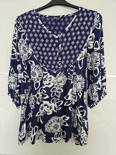 Bonmarché blue floral boho - blue,