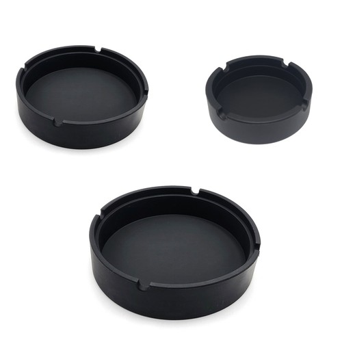 Black silicone ashtrays - silicone,