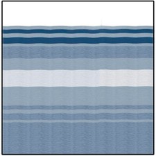 American Motorhome RV 5th Wheel 17ft Replacement Awning Fabric Dune Stripe Blue