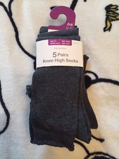 Primark 5 Pairs Of Grey Girls