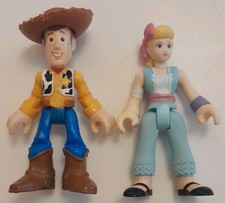 Imaginext Toy Story Sheriff Woody & Bo Peep Figures - Mattel 2018 - 3"