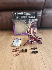 Vintage With Box Transformers G1 Thrust 100% Complete Decepticon Hasbro Takara