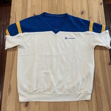 Vintage 80s/90s Dunlop Sweater Shirt Small? Blue White Golf