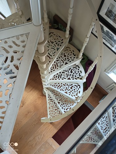 Cast iron spiral staircase - spiral,