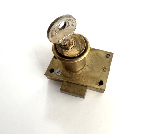 Vintage solid brass lock for - solid,