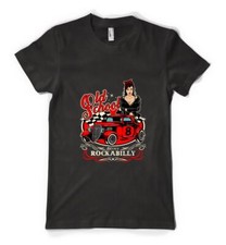 Old School Rockabilly Custom Car Hot Rod Personalised Adult And Kids T Shirt