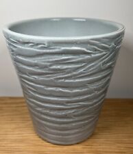 Indoor Ceramic Silver Grey Textured Planter 11.5 x 10 cm Plant Pot Round