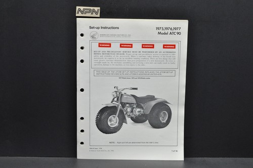 Vtg 1975 honda - 1975-77, atc90