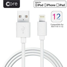 100% Genuine Core USB Data Charger Charging Cable Lead for iPhone iPad iPod