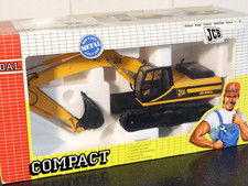 Vintage Joal Compact JCB JS330L Tracked Excavator 1:35 Diecast Model Boxed