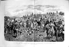 Old Antique Print 1892 Devon