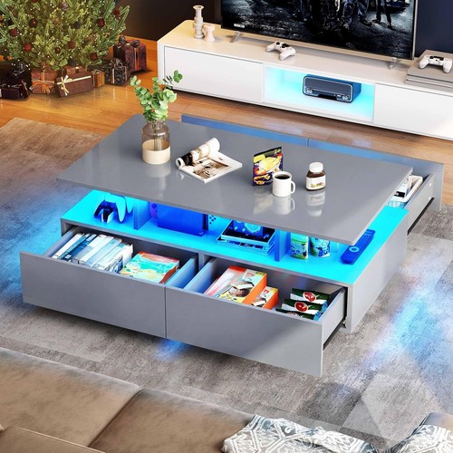 High gloss coffee table with - coffee,
