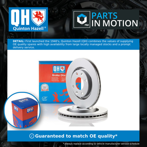 Brake discs pair vented - 2x,