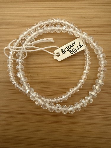 Clear faceted crystal - 2,