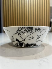 RARE Moomin Adventure bowl (2009-2013) 15cm black & white - Unavailable