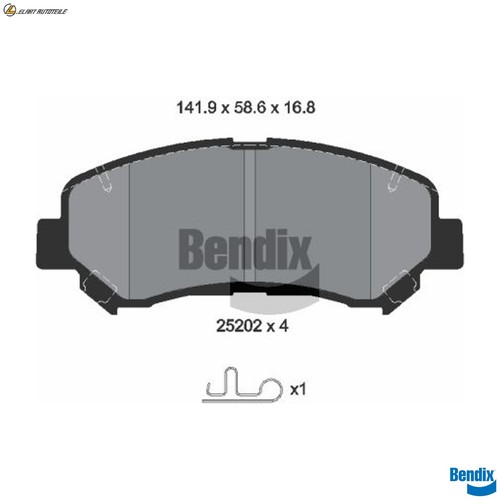 Brake pad set - brake, disc