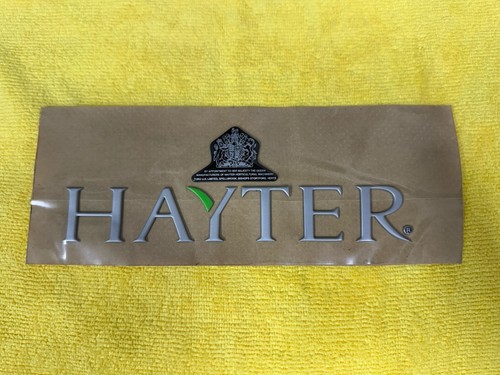 Genuine hayter logo front - 3d,