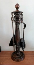 Antique Oak Brass Fireside