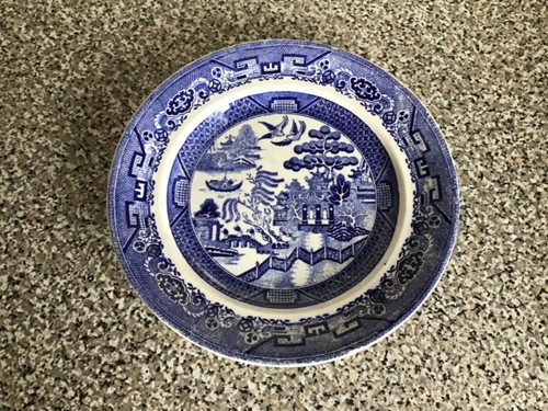 Antique willow pattern - antique, j