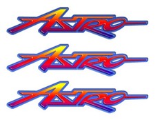 3 Astro Boat 10" Stickers for