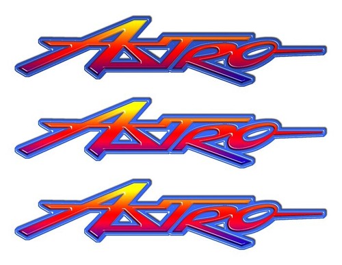 Astro boat stickers for - 10",