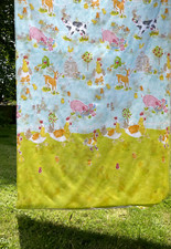 Designer's Guild Child Single Duvet Set- Piglet, Cow, Chick, Goat, Cat, Mouse