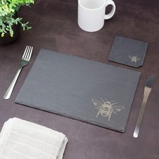 Slate Placemat Honey Bee