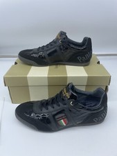 Pantofola d'Oro Fortezza Glam Croco Low Trainers Black Men’s UK 9 Boxed