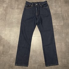 Levi’s 501 Men’s Dark Wash Blue Denim Big E Button Fly Jeans W28 L30