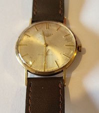 Vintage working 9Ct 9K gold manual wind Longines 32mm Swiss watch D.S & S Baume