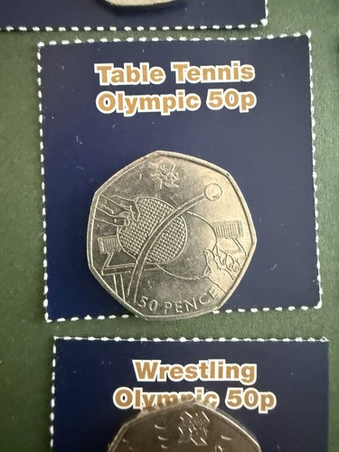 2011 table tennis 50p - 2011, coin